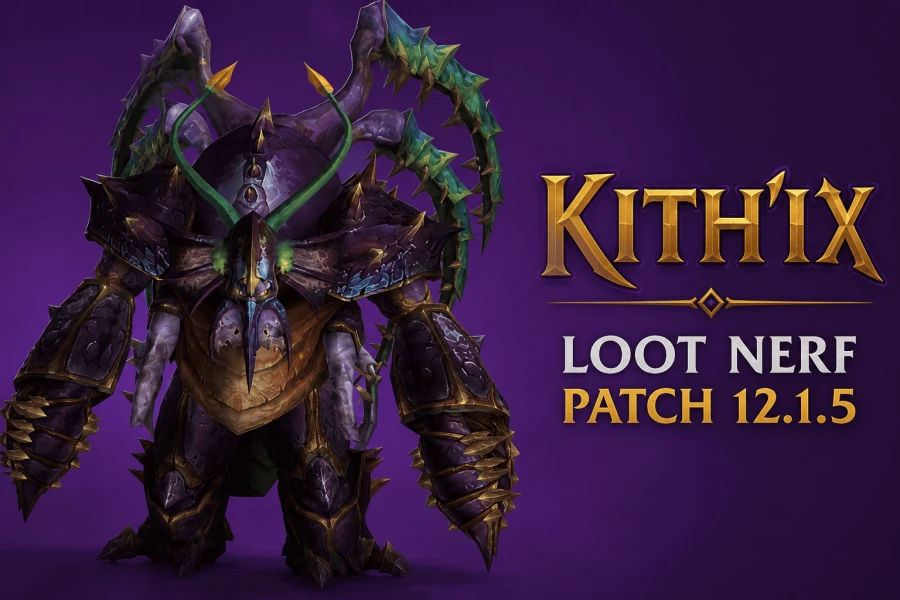 Blizzard Nerfs Kith'ix Mythic Loot: 344 Down to 324