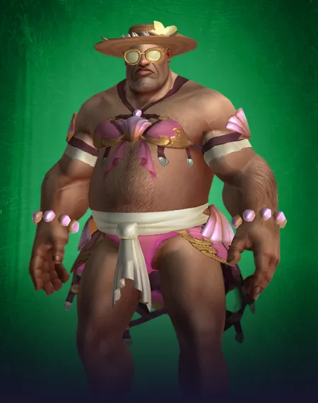 Pink Tropical Swimwear Set